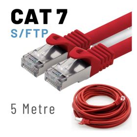 IRENIS CAT7 Ethernet Network Kırmızı 5 mt LAN Ağ Kablosu