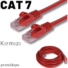 IRENIS CAT7 Ethernet Network Kırmızı 5 mt LAN Ağ Kablosu