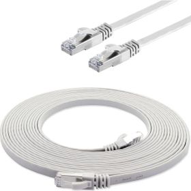IRENIS CAT7 FTP Beyaz 3 m Yassı Network Kablosu
