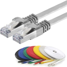IRENIS CAT7 FTP Gri 10 m Yassı Network Kablosu
