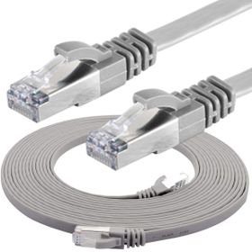 IRENIS CAT7 Gri 1 metre Yassı FTP Ethernet Network Lan İnternet Kablosu