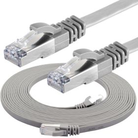 IRENIS CAT7 Gri 1 metre Yassı FTP Ethernet Network Lan İnternet Kablosu