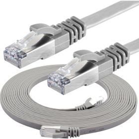 IRENIS CAT7 Gri 10 metre 5 Adet Yassı FTP Ethernet Kablosu