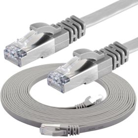 IRENIS CAT7 Gri 5 mt 5 Adet Yassı FTP Ethernet Kablosu