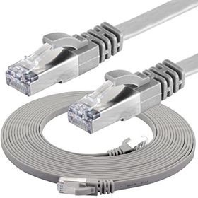 IRENIS CAT7 Gri 5 mt 5 Adet Yassı FTP Ethernet Kablosu