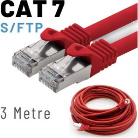 IRENIS CAT7 Kırmızı 3 mt Ethernet Network LAN Ağ Kablosu