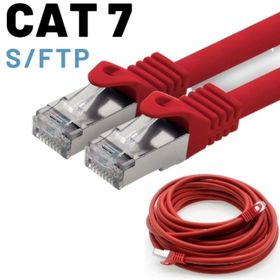 IRENIS CAT7 Kırmızı 50 cm Yassı FTP Ethernet Network LAN İnternet Kablosu