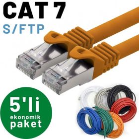 IRENIS CAT7 Kırmızı 50 cm Yassı FTP Ethernet Network LAN İnternet Kablosu