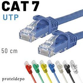 IRENIS CAT7 Mavi 50 cm Kablo Ethernet Network Ağ Kablosu