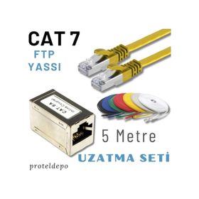 IRENIS CAT7 Sarı 5 m LAN Network Kablosu