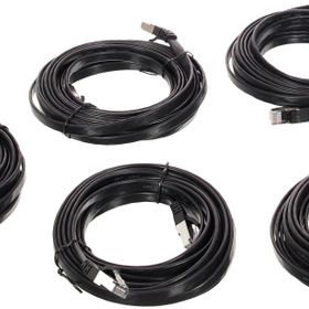 IRENIS CAT7 Siyah 5 mt Yassı FTP Ethernet Kablosu
