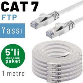 IRENIS CAT7 Yassı FTP Ethernet Beyaz 5 m Network Lan