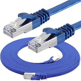 IRENIS CAT7 Yassı FTP Ethernet Network Mavi 2 m Lan İnternet Kablosu