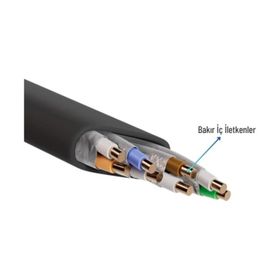 IRENIS CAT7 Yassı FTP Ethernet Network Mavi 2 m Lan İnternet Kablosu