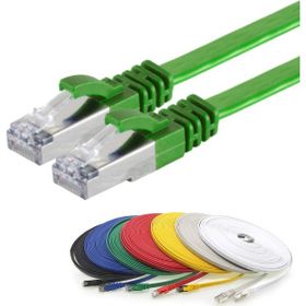 IRENIS CAT7 Yassı FTP Ethernet Yeşil 50 cm Network Lan İnternet Kablosu