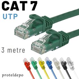 IRENIS CAT7 Yeşil 3 mt Ethernet Network LAN Ağ Kablosu