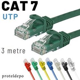 IRENIS CAT7 Yeşil 3 mt Ethernet Network LAN Ağ Kablosu