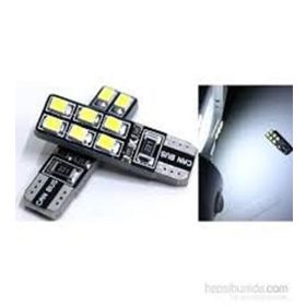 İrhanlar 12 V T10 2 Adet Beyaz Dipsiz Led Ampul