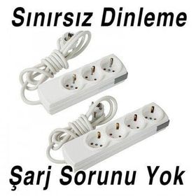 İrhanlar Kablolu Sim Kartlı Ortam Ses Dinleme Cihazı 3'lü Priz