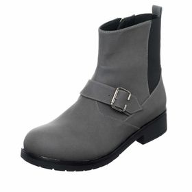 İriadam K186-1 Gri Nubuk Kadın Bot