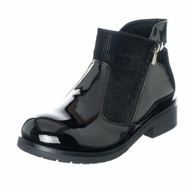 İriadam K505-4 Siyah Rugan Kadın Bot