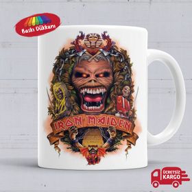 İron Maiden Baskılı Porselen Kupa Bardak