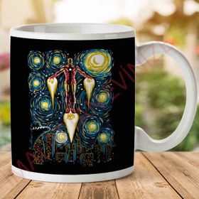 Iron Man Avengers Van Gogh Starry Iron Baskılı Kupa