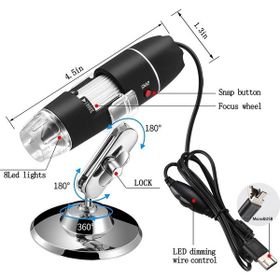 Ironx El 40X-1000X Büyütme Endoskopu Usb Dijital Mikroskop