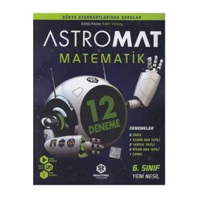 İrrasyonel Yayınları 6. Sınıf Astromat Matematik 12 li Yeni Nesil Deneme