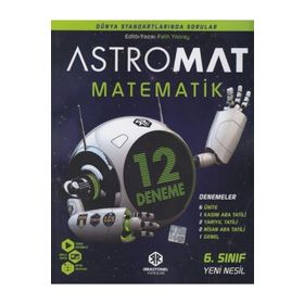 İrrasyonel Yayınları 6. Sınıf Astromat Matematik 12 li Yeni Nesil Deneme