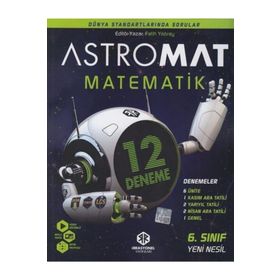 İrrasyonel Yayınları 6. Sınıf Astromat Matematik 12 li Yeni Nesil Deneme