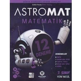 İrrasyonel Yayınları 7. Sınıf Astromat Matematik Yeni Nesil 12'li Deneme