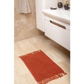 İrya Lavish Kiremit 50x70 cm %100 Pamuk El Örgüsü Banyo Paspası