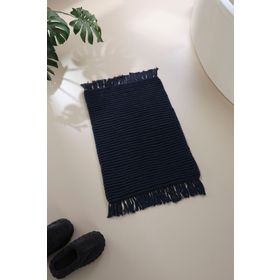 İrya Lavish Lacivert 50x70 cm %100 Pamuk El Örgüsü Banyo Paspası