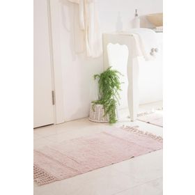 İrya Paloma 2'li Pudra 40x60+60x90 CM %100 Pamuk Banyo Paspası
