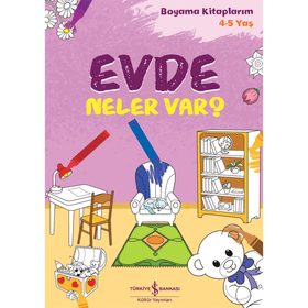 İş Bankası Kültür Yayınları Evde Neler Var Boyama Kitaplarım 4 5 Yaş