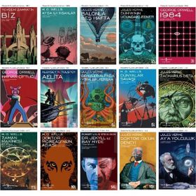 İş Bankası Kültür Yayınları Modern Klasikler 15 Kitap Bilim Kurgu-Fantastik Edebiyat Seti