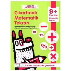 İş Bankası Yayınları +9 Yaş Ödeve Yardımcı Çıkartmalı Matematik Tekrarı