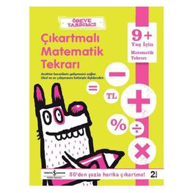 İş Bankası Yayınları +9 Yaş Ödeve Yardımcı Çıkartmalı Matematik Tekrarı