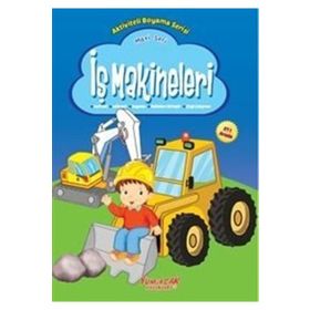 İş Makineleri Mavi Seri-Aktiviteli Boyama Serisi - Kolektif