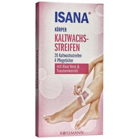 Isana 20 Adet Aloe Vera Özlü ve Üzüm Çekirdeği Yağlı Soğuk Ağda Bandı