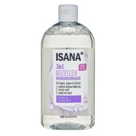 Isana 3'ü 1 Arada Kuru Hassas Ciltler 400 ml Misel Makyaj Temizleme Suyu