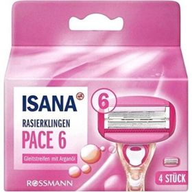 Isana 6 Bıçaklı 4 Adet Kadınlar için Yedek Tıraş Bıçağı