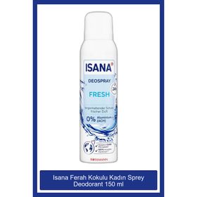 Isana Ferah Kokulu 48 Saate Kadar Etkili 150 ml Kadın Sprey Deodorant