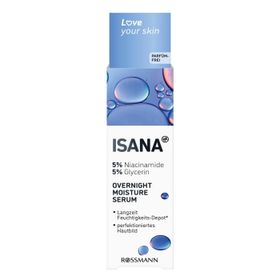 Isana Love Your Skin Overnight Niacinamide Gliser 30 ml Serum