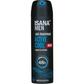 Isana Men 48H 150 ml Anti-Transpirant Active Cool Deodorant Sprey