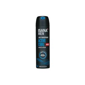 Isana Men 48H 150 ml Anti-Transpirant Active Cool Deodorant Sprey