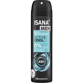 Isana Men 48H 150 ml Anti-Transpirant Active Cool Deodorant Sprey