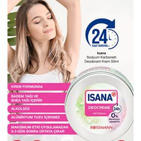 Isana Sodyum Karbonatlı 2x50 ml Deodorant Krem