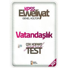 İsem Evveliyat KPSS Anayasa Vatandaşlık Bilgisi Çek Kopar Yaprak Test 2015 - Yasemin Özkanlı